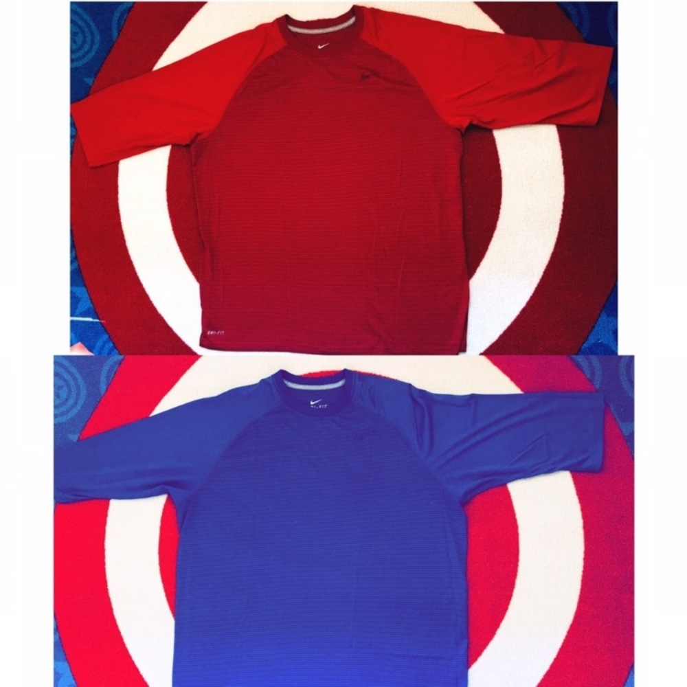 Bundle of 2 Nike men’s Dri Fit training qtr Sleeve